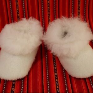 Original Alpaca Fur/Skin‎ Slipper Pantufla for Baby Size 8 Sole Size 4.75"